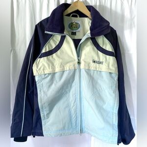 Bombshell Baby Blue Navy Ski‎ Snowboarding Jacket Winter Coat Warm Women’s Small